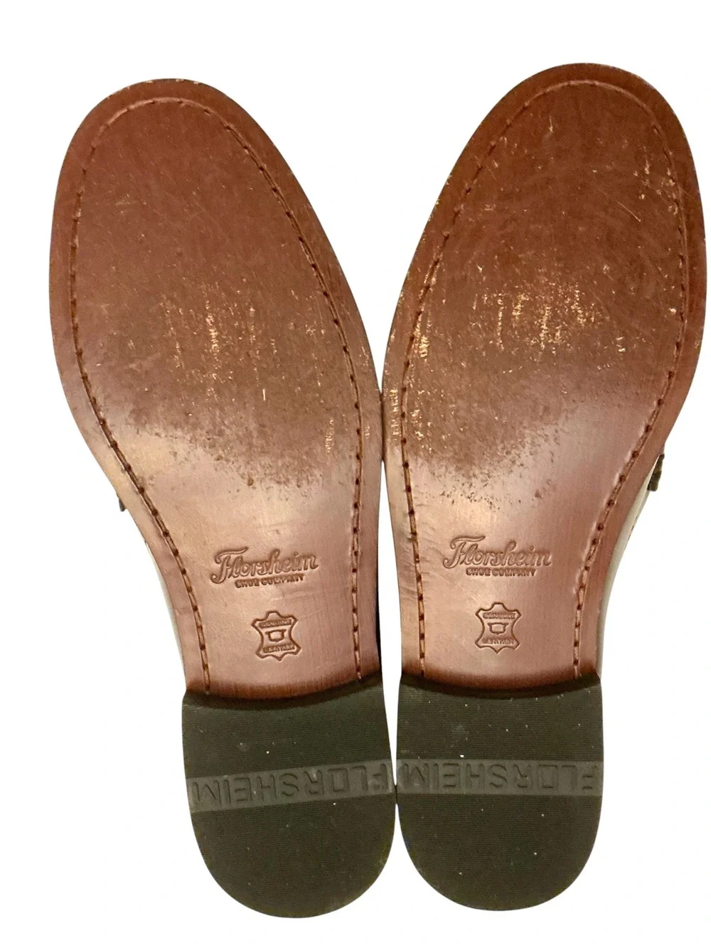 Florsheim Berkley Black Leather Penny Loafers  Moc Toe Slip-Ons Size-8.5D Men’s
